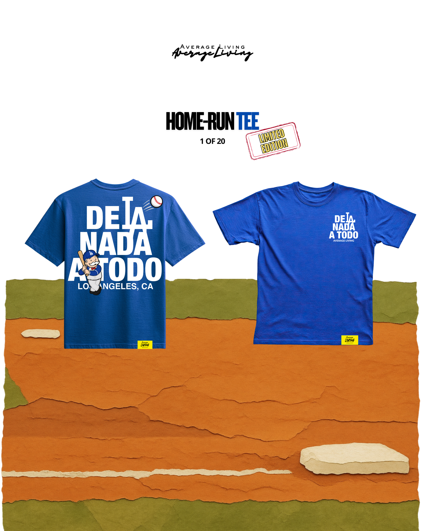 HOME RUN TEE (BLUE)