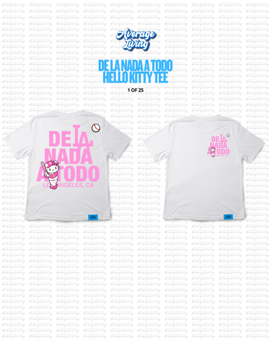 HELLO KITTY DE LA NADA A TODO BASEBALL TEE.