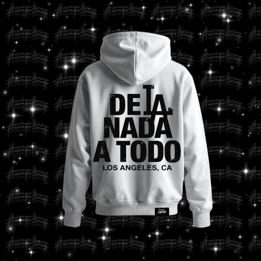 DE LA NADA A TODO RHINESTONE HOODIE