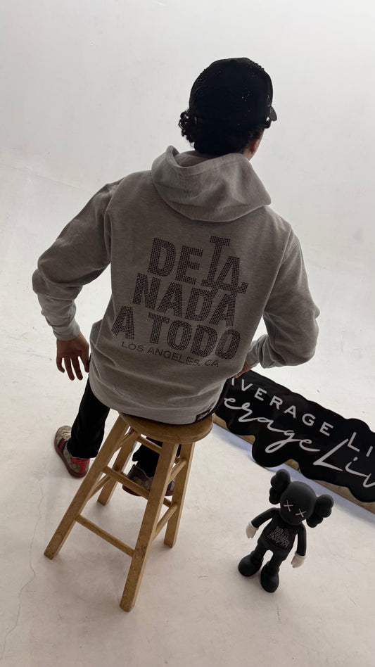DE LA NADA A TODO RHINESTONE HOODIE
