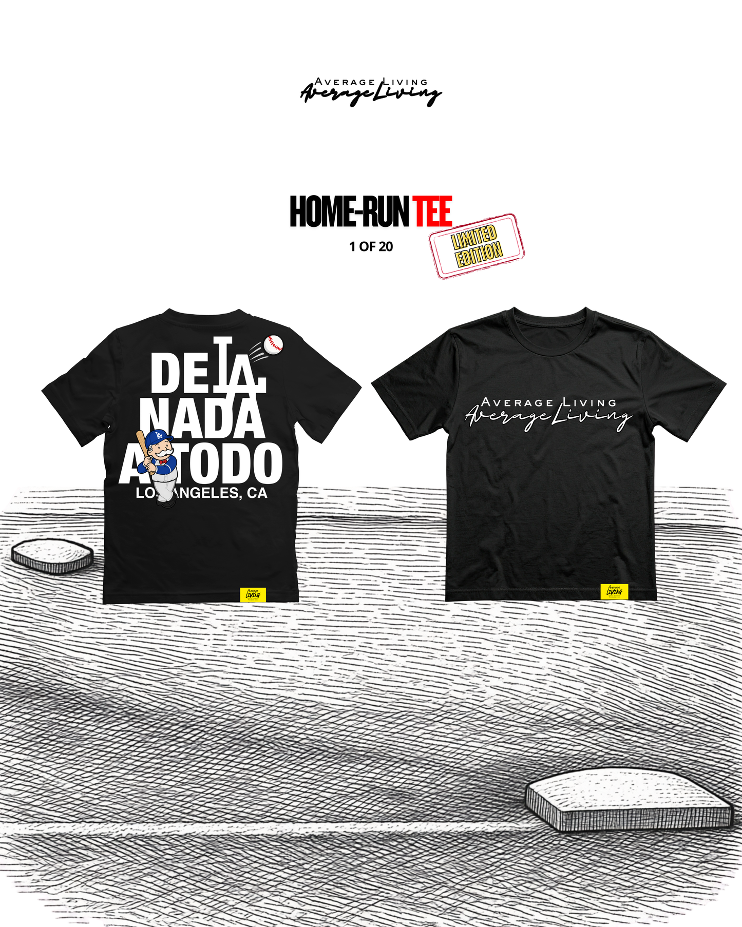HOME RUN TEE (BLACK)