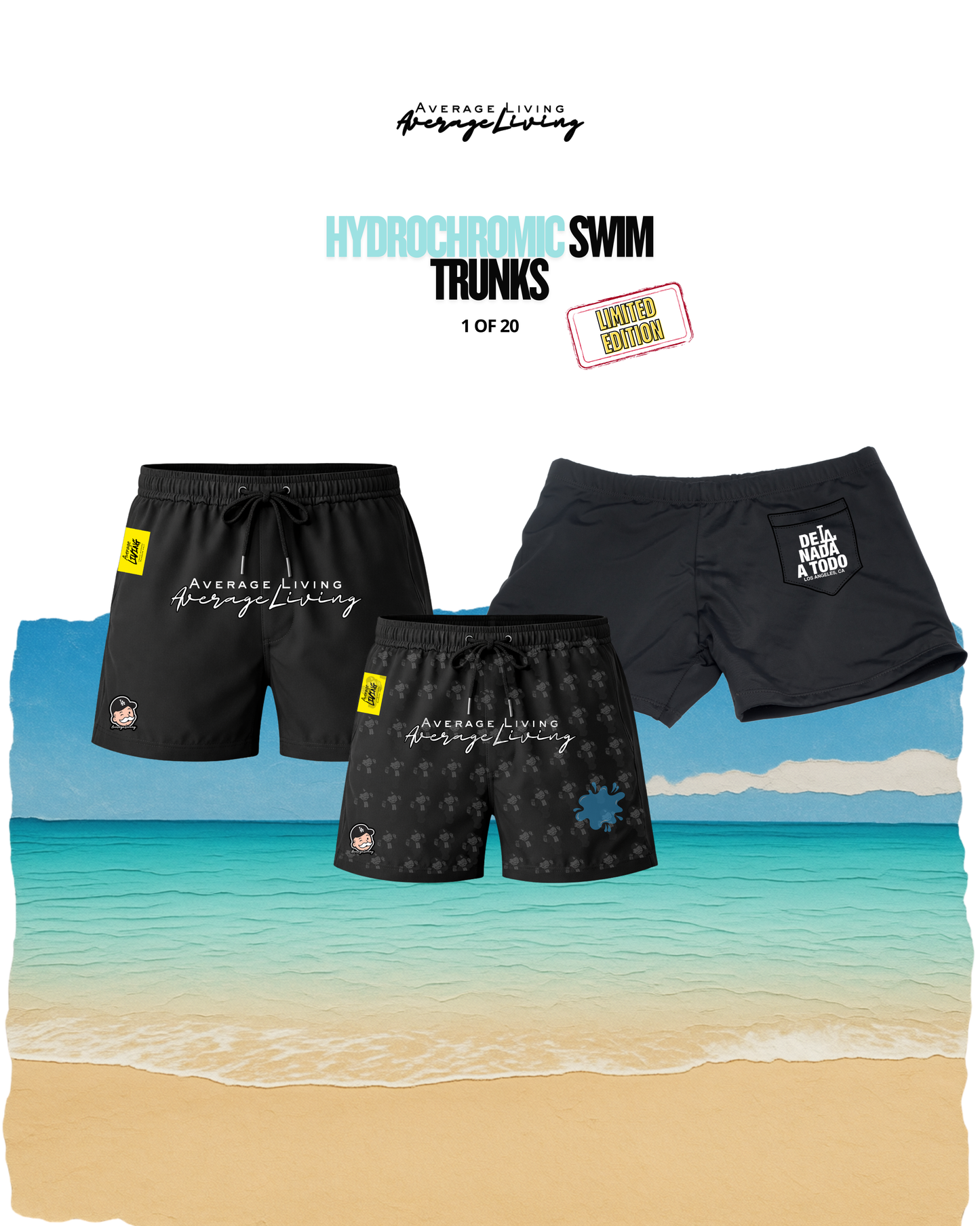 HYDROCHROMIC SWIM TRUNKS